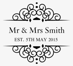 Wedding Ornaments Png - Cafepress Custom Couples Name And Wedding Date Tile