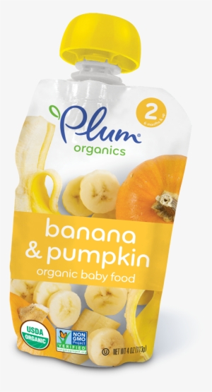 Plum Organics Stage 2 Purees - Pumpkin & Banana