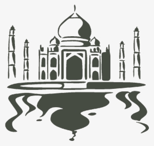 Taj Mahal Black And White