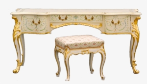 Painted Cabriole Dressing Table And Stool - Transparent Rose Dressing Table Png