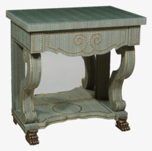 Green Velvet Bedsidetable For Alidad - Nightstand