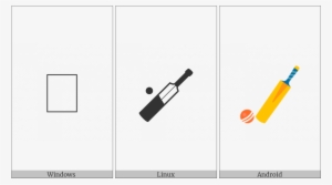 Cricket Bat And Ball On Various Operating Systems - Cricket