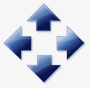 A52 Trendarrow Blue Fourdirections - Arrows In 4 Directions