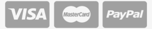 Visa Mastercard Paypal - Visa Mastercard Logo White