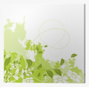 Green Garden Decoration, Spring Decor, Gardening Background - Vector Graphics