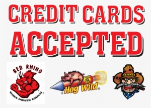 Credit Cards Accepted Sign