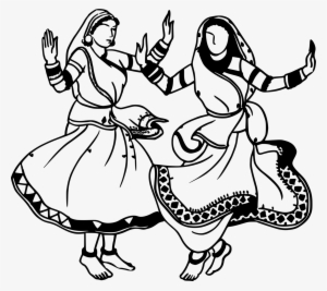 Coloring Book Dance In India Drawing Folk Dance - Colouring Pages Folk Dance