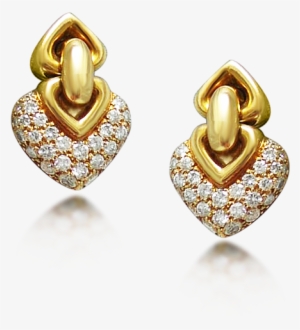 Png Jewellers Earrings Vector Library Library - Bulgi Doppio Cuore Earrings