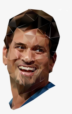 Polygon Portrait Of Sachin By Kapil Verma The God Of - Sachin Tendulkar Minimalist