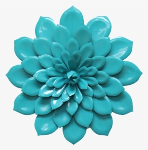 Stratton Home Decor Layered Flower Wall Décor, Turquoise