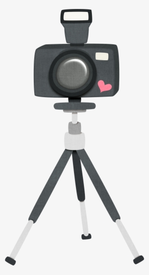 Camera On Tri-pod - Camera Clipart On Tripod Png