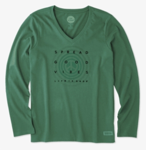 Women's Holiday Vibes Long Sleeve Crusher - Woman