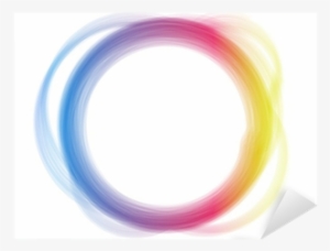 Rainbow Circle Border Brush Effect - Circle