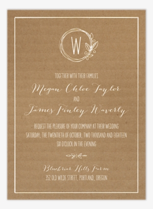 Natural Love Wedding Invitation - Wedding Invitation