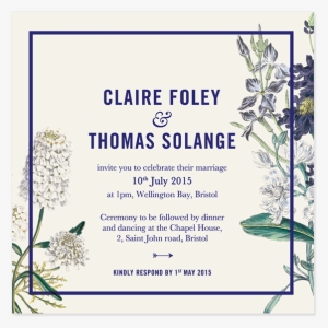Invitation Jardin Botanique Pepperandjoy Back Uk - Botanical Garden Wedding Invitation