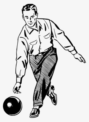 Small - Vintage Bowling Clip Art