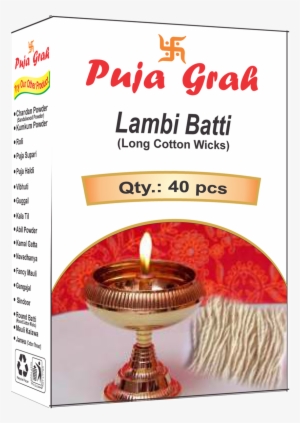 Image - Puja Grah Round Batti (round Cotton Wicks)