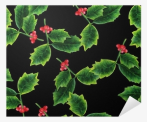 Seamless Pattern With Watercolor Drawing Of Christmas - Watercolor Painting