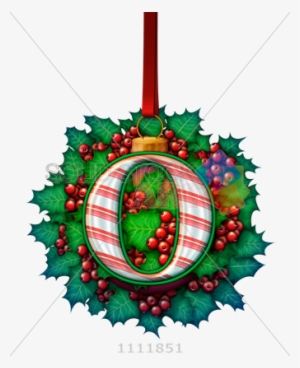 Stock Photo Of 3d Vector Candy Cane O On Holly Leaves - Christmas Day