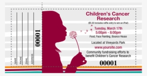 Childrens Cancer Raffle Tickets - Graphic Design