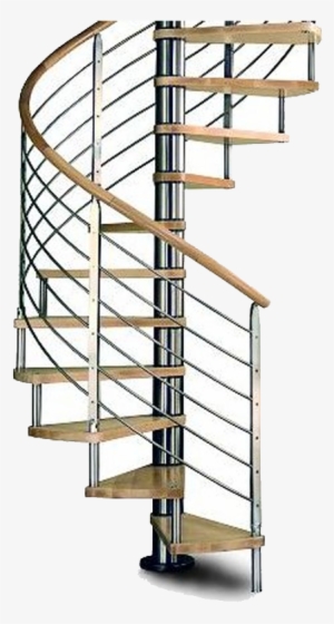 Standard & Custom Designed Stairways - Wood Stainless Spiral Staircase