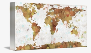 "world Map Watercolor " By Paulette Wright,
