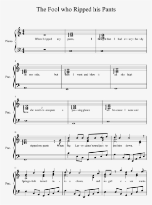 The Fool Who Ripped His Pants Sheet Music 1 Of 3 Pages - Ripped Pants Piano Sheet Music