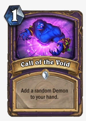 Hearthstone Card Call Of The Void