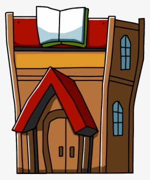 Png Image Library - Library Building Cartoon Png