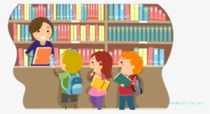 Conver18-library - Library Cartoon