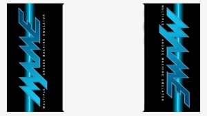 Mame Widescreen Bezel Blue - Mame