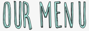 Restaurant - " - Menu Text Transparent