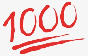 Bi Graphics 1000 Emoji Transparent - Keep It 1000