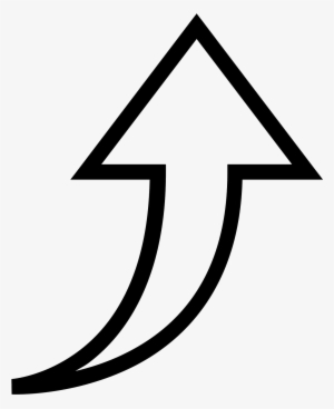 White Up Arrow Png - Increase Arrow White Png