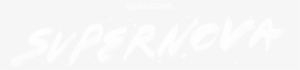 Supernova Logo Unstacked Starlight Lock Up - Quantcast Logo White
