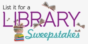 List It For A Library Sweepstakes Logo - Book