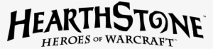 Hearthstone Text Black - Hearthstone Logo White