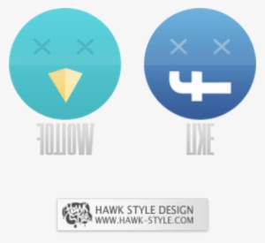 Twiiter And Fb Buttons Psd - Cross