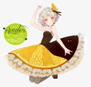 Anime Render Tumblr - Render Anime Girl Yellow