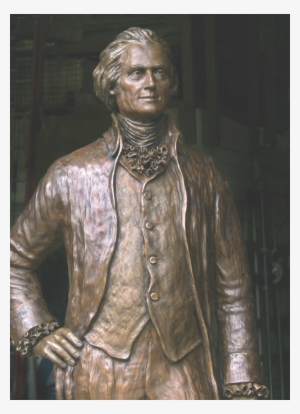 Larger Than Life Size Bronze Thomas Jefferson Commissioned - Bronze Sculpture