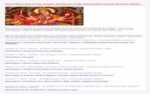 Devi Navaratrullo Naivedyam For Nava Durga For Dasara - Mini