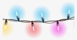 Lights Clipart Decoration - Glowing Christmas Lights Png