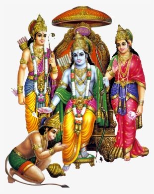 Transparent God Rama Png Image Freeuse Library - Ram Sita Laxman Hanuman