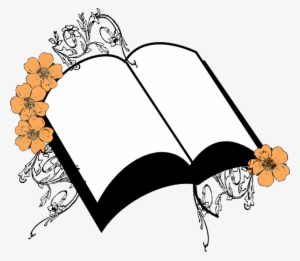 Wedding Peach Flower Bible Clip Art - Bible Borders Clip Art