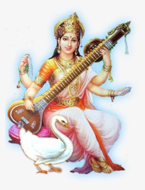 Saraswati Mata Hd Wallpaper - Saraswati Mata Png Hd