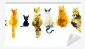 Find The Superfluous Seamless Border Stripe - Watercolor Painting