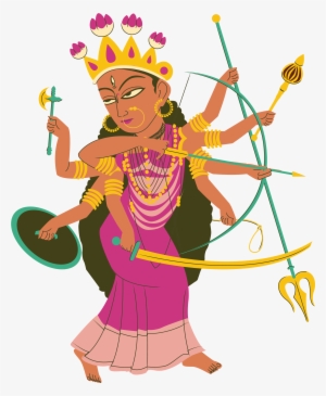 Invincible Manifestation Of Devi - Cartoon