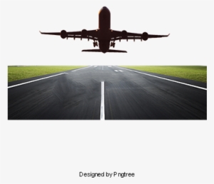 Runway Take Off The Plane Hd Picture, Plane Clipart, - Portable Network Graphics