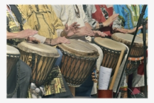 Poster: Hbak's Jembe Players, 61x41cm.