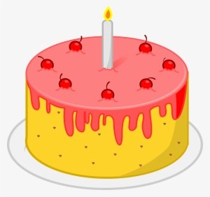 Birthday Cake Png Royalty Free Stock - Party Food Cartoon